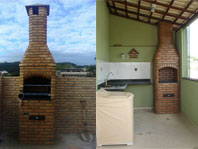 Churrasqueira de alvenaria forno de pizza