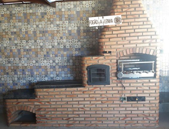 Fogão, Forno e Churrasqueira de Tijolinho em BH