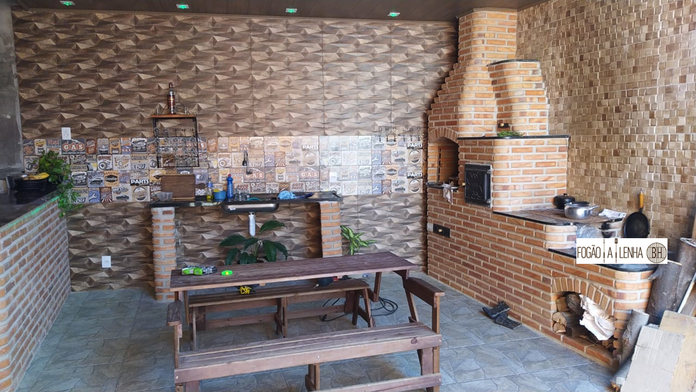 Churrasqueira, Fogão a Lenha e Forno. Campos Elísios - Betim