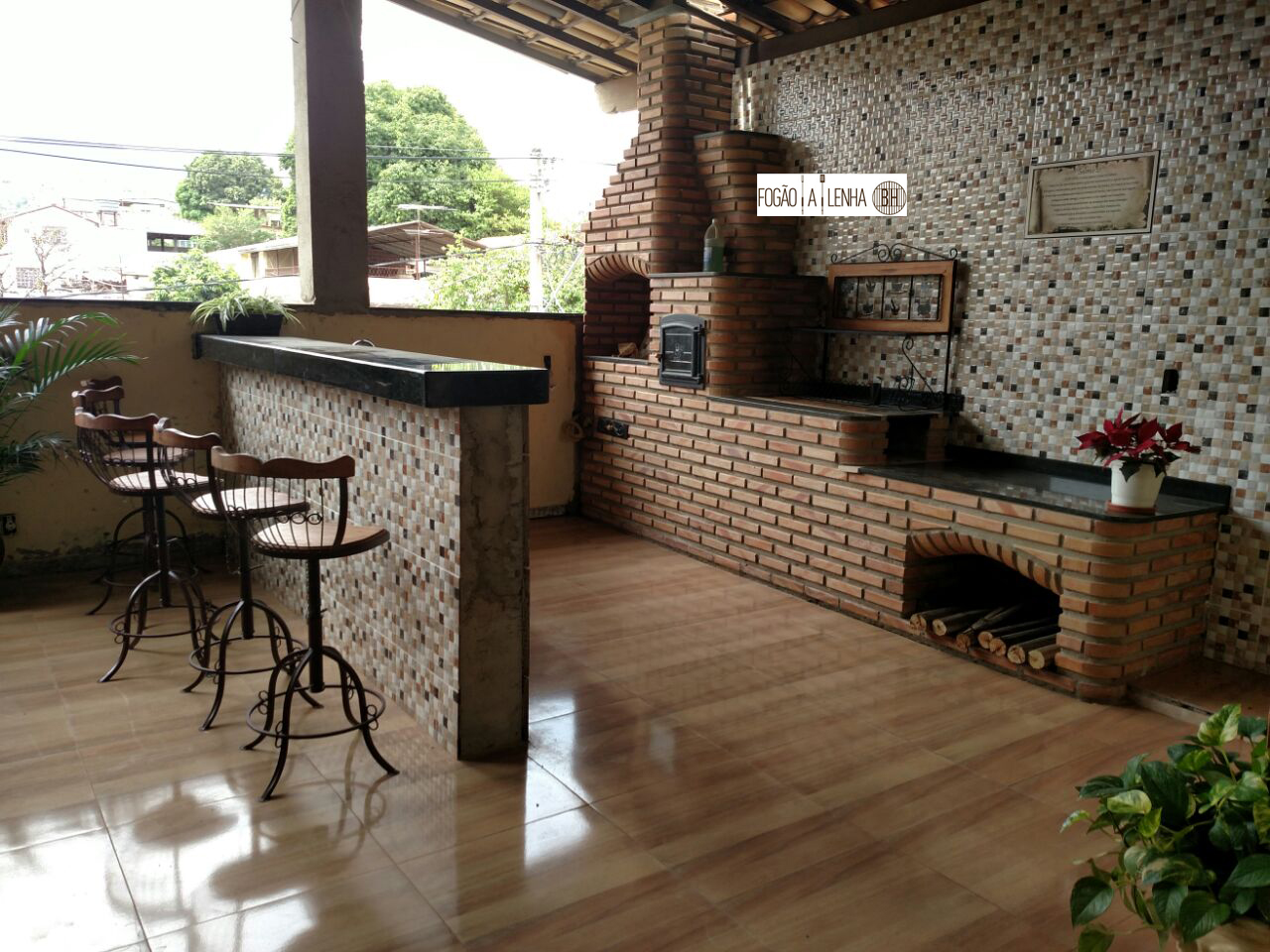 Fogão a Lenha e Churrasqueira de Tijolinho em BH