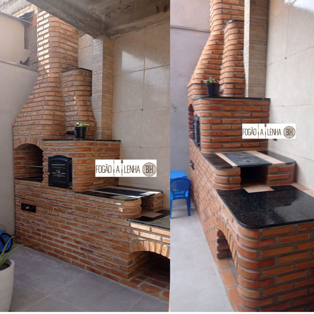 Fogão a Lenha com Forno e Churrasqueira no Barreiro, BH