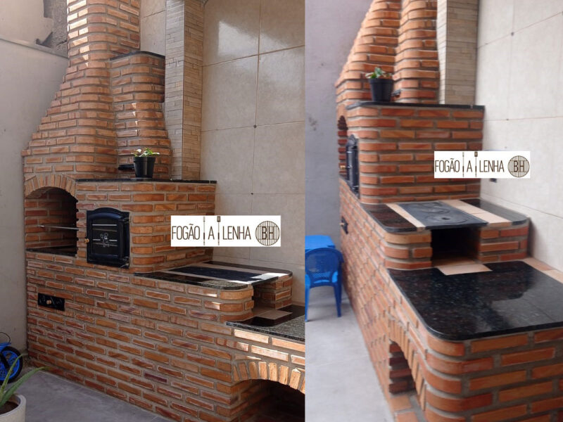 Fogão a Lenha com Forno e Churrasqueira no Barreiro, BH